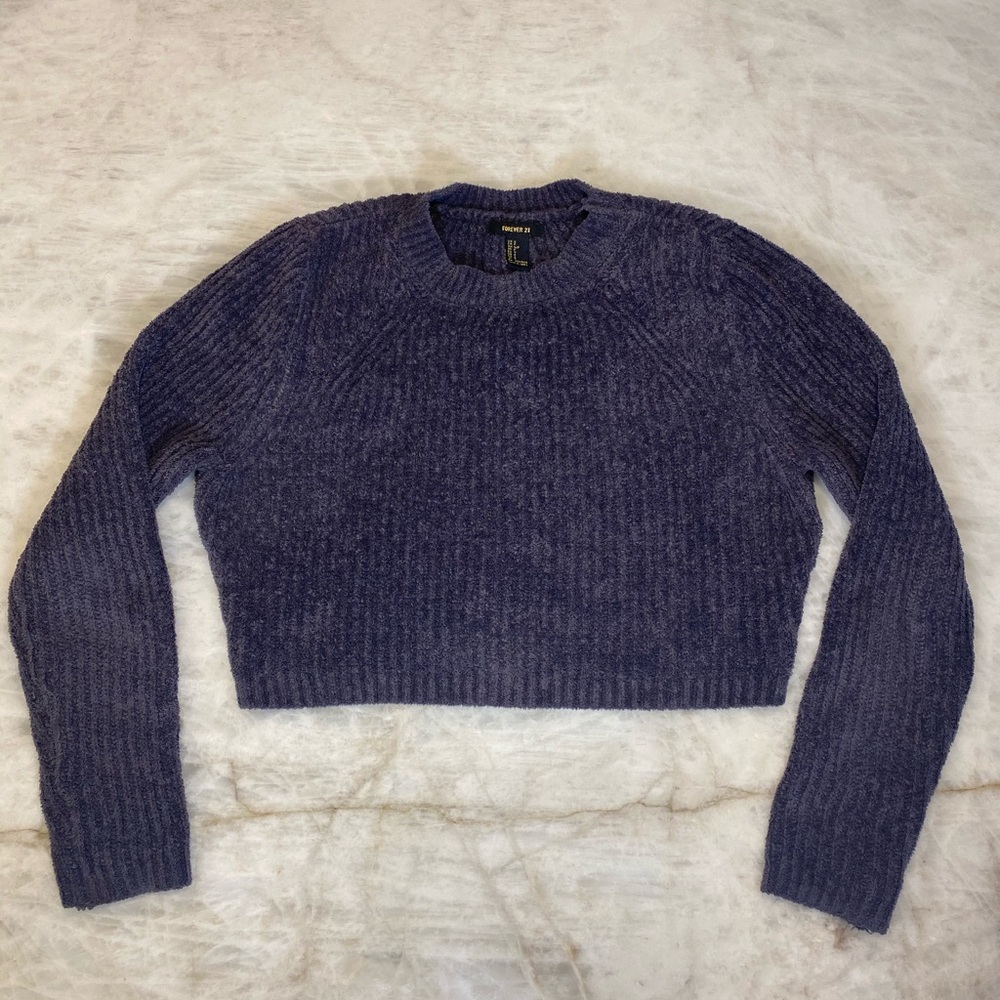 Forever 21 Cropped Sweater Brown
